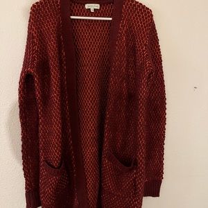 Grace and Lace XS rust popcorn cardi